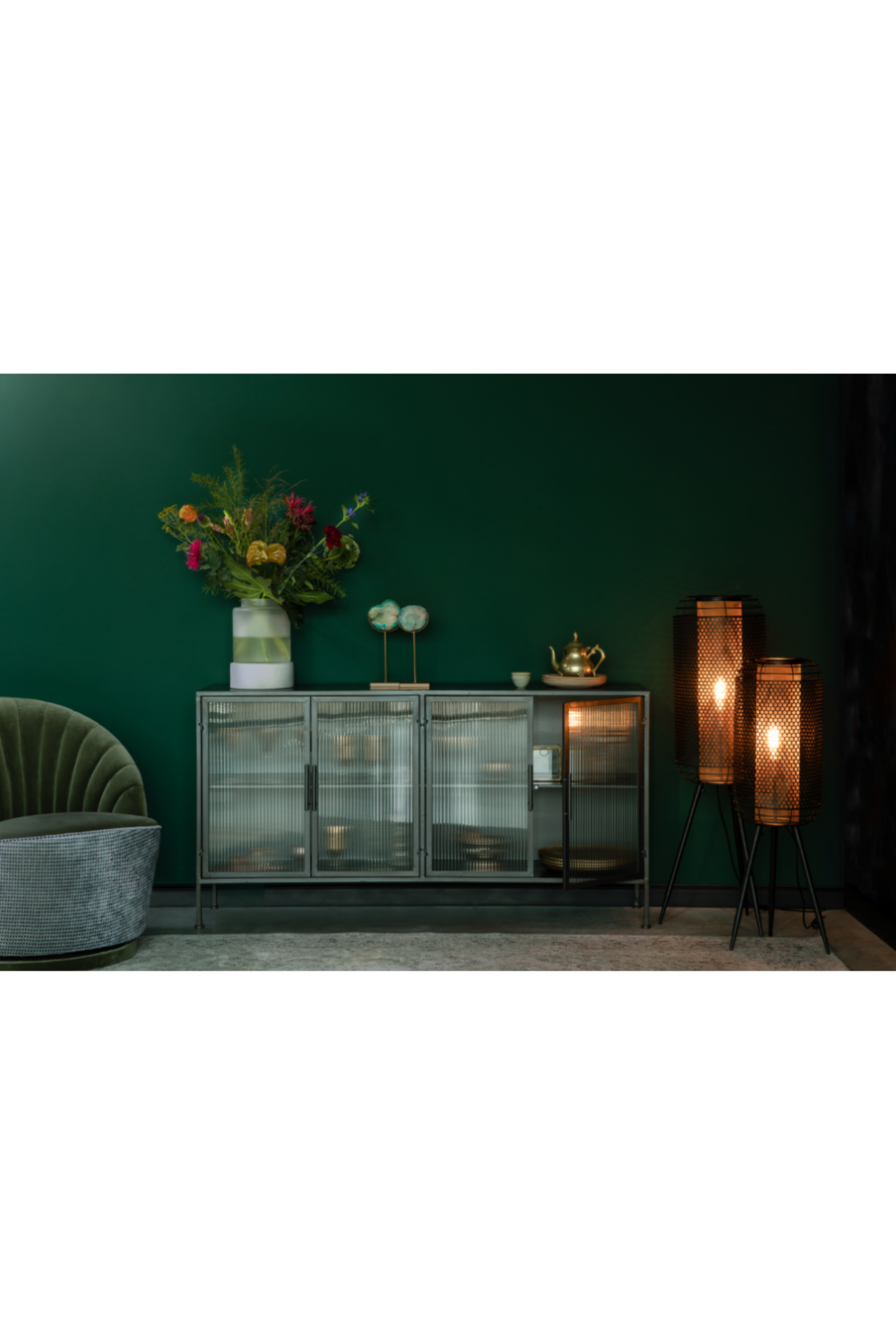 Black Metal Sideboard | Dutchbone Boli | Oroatrade.com