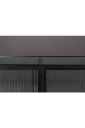 Black Framed Glass Sideboard | Dutchbone Boli | OROA.com