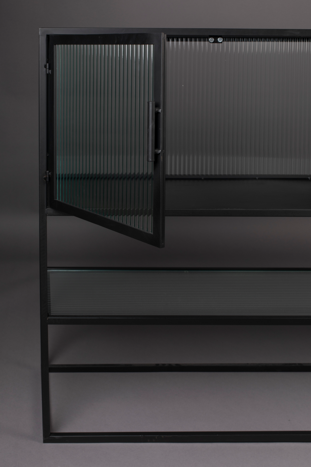 Black Framed Glass Sideboard | Dutchbone Boli | OROA.com