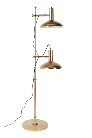 Brass 2-Light Floor Lamp | Dutchbone Karish | DutchFurniture.com