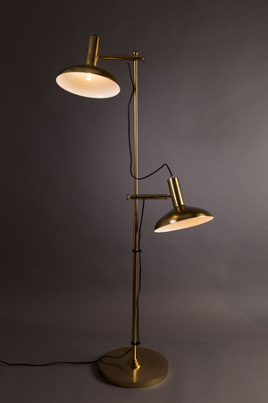 Brass 2-Light Floor Lamp | Dutchbone Karish | DutchFurniture.com