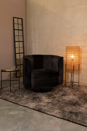 Cylindrical Jute Floor Lamp | Dutchbone Kari | OROA.com