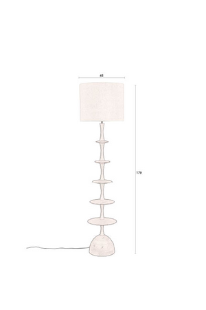 Linen Shade Floor Lamp | Dutchbone Cath | OROA.com