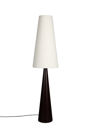 Beige Bouclé Conical Floor Lamp | Dutchbone Miki | OROA.com