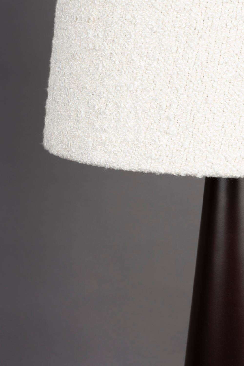 Beige Bouclé Conical Floor Lamp | Dutchbone Miki | OROA.com