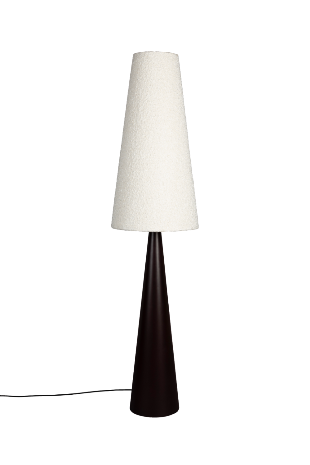 Beige Bouclé Conical Floor Lamp | Dutchbone Miki | OROA.com