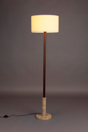 Beige Drum Shade Floor Lamp | Dutchbone Jackson | OROA.com