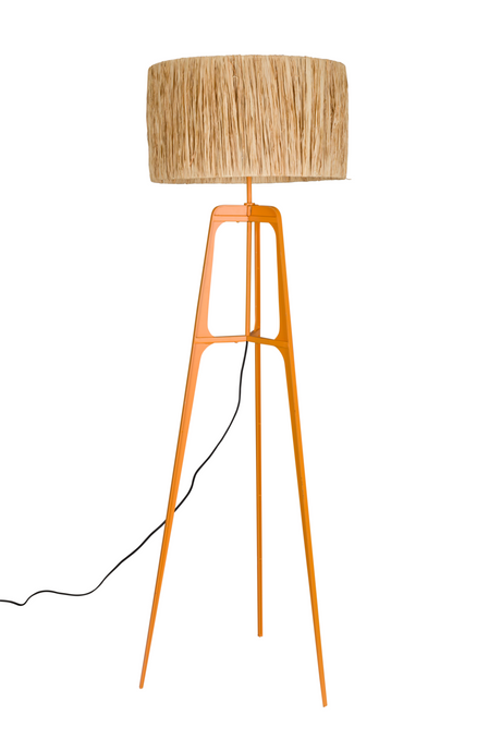 Natural Handmade Floor Lamp | Dutchbone Afra | OROA.com