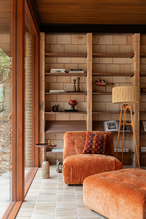 Natural Handmade Floor Lamp | Dutchbone Afra | OROA.com