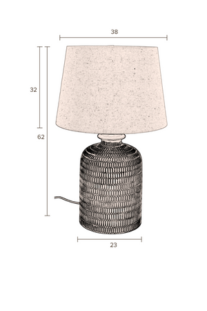 Ceramic Base Table Lamp | Dutchbone Russel | OROA.com