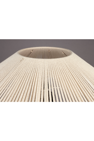 Beige Cotton Thread Table Lamp | Dutchbone Elon | OROA.com