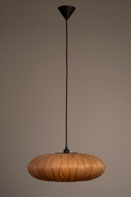 Oval Wood Pendant Lamp | Dutchbone Bond | DutchFurniture.com