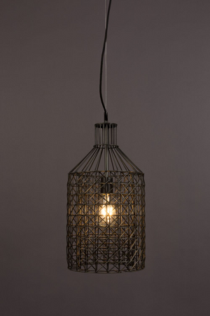 Gray Metal Weave Pendant Lamp L | Dutchbone Jim | DutchFurniture.com