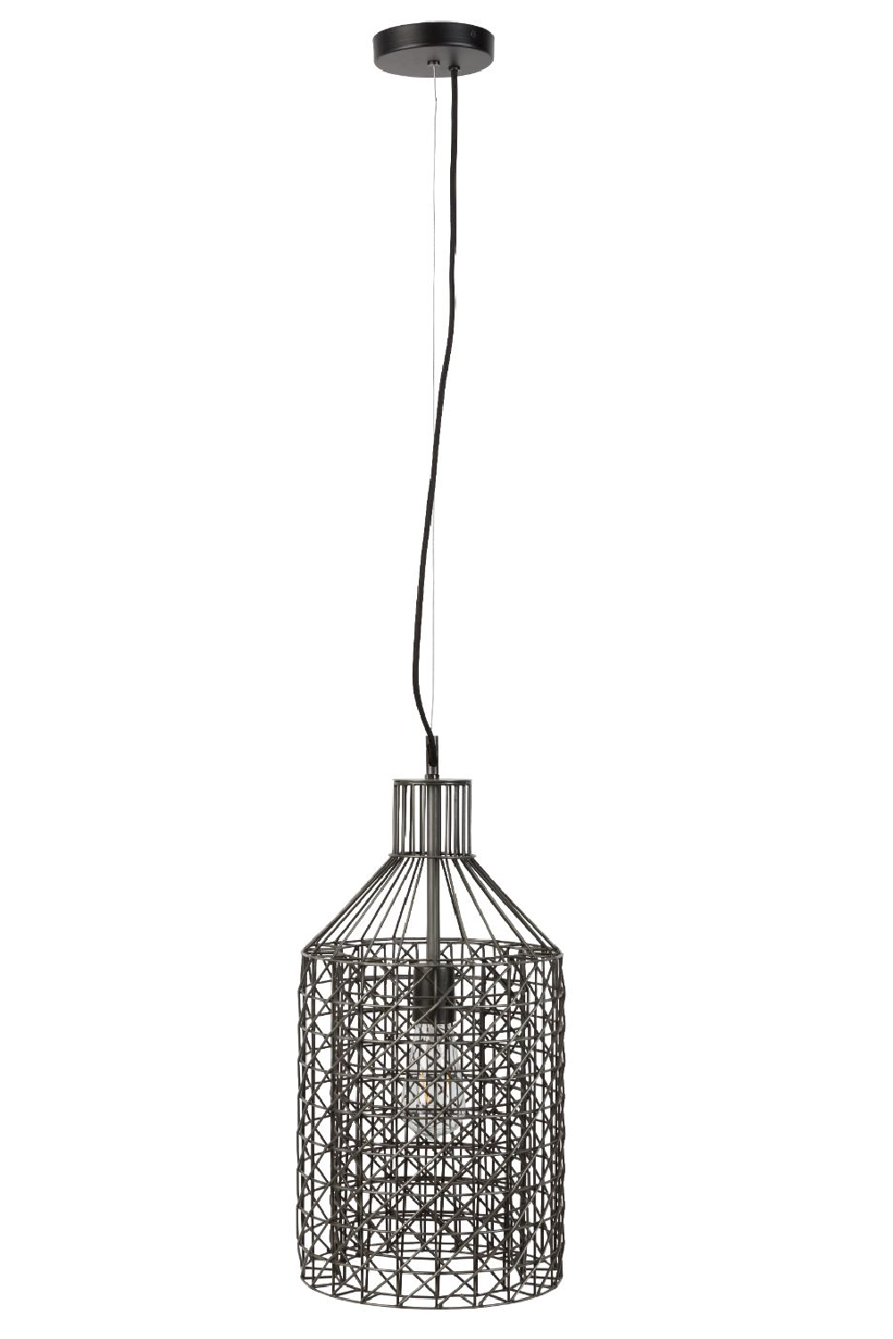 Gray Metal Weave Pendant Lamp | Dutchbone Jim | Oroa.com