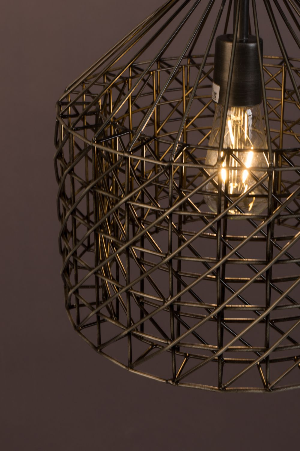 Gray Metal Weave Pendant Lamp | Dutchbone Jim | Oroa.com