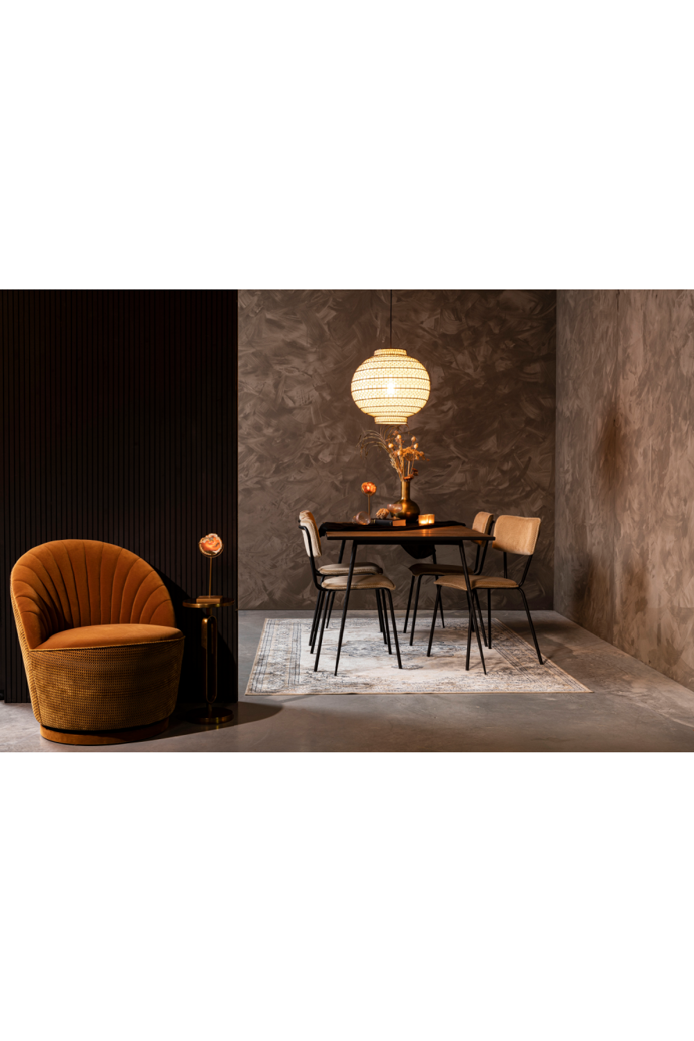 Round Lantern Pendant Lamp | Dutchbone Ming | OROA.com