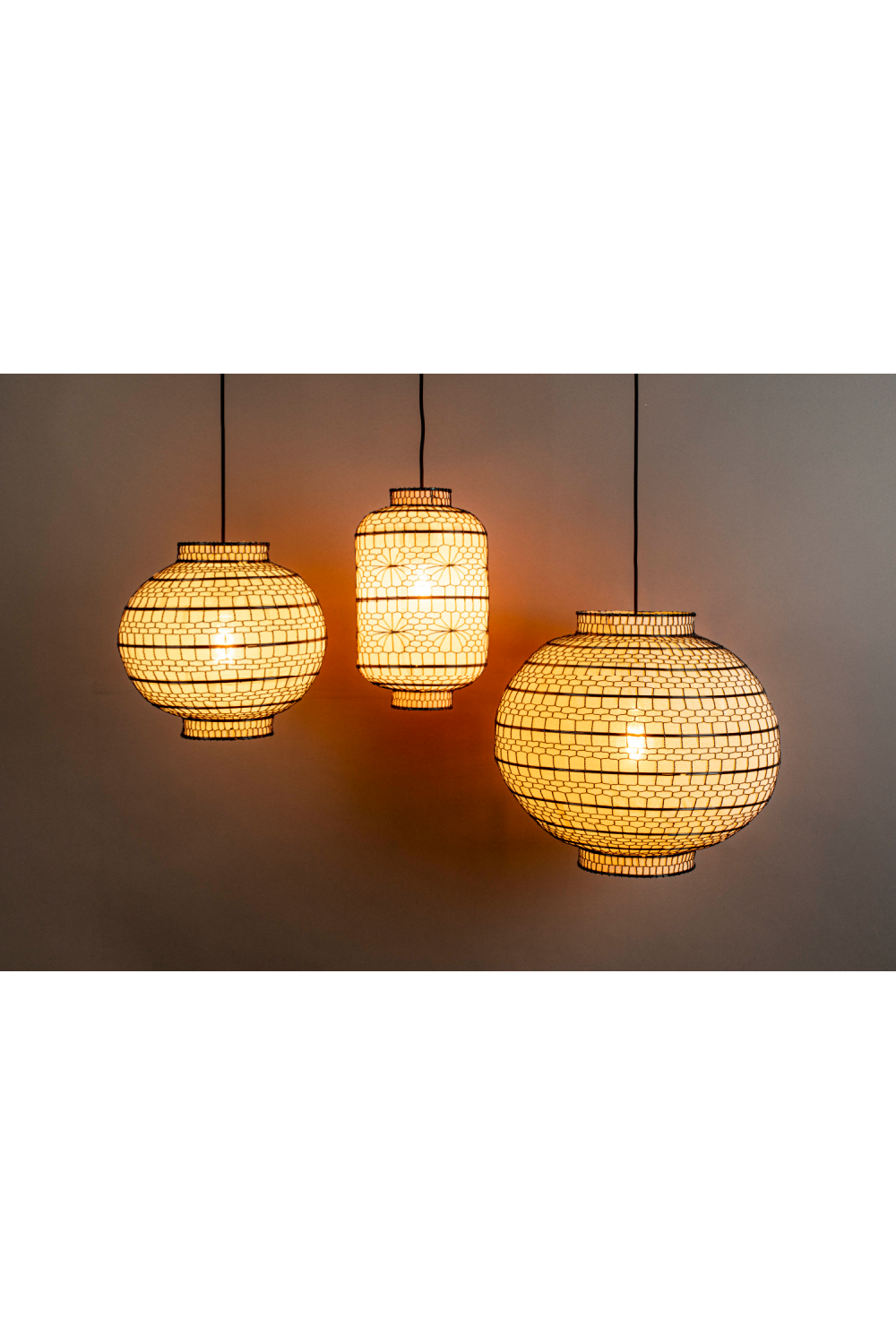 Round Lantern Pendant Lamp | Dutchbone Ming | OROA.com