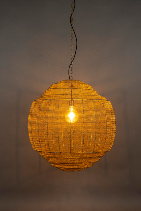 Round Gold Pendant Lamp | Dutchbone Meezan | OROA.com