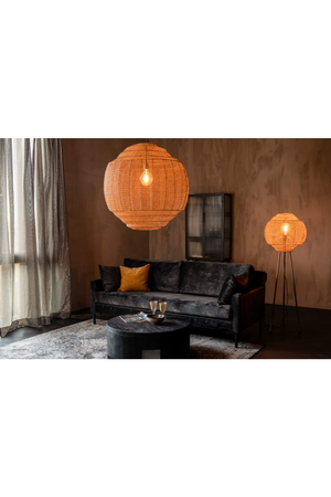 Round Gold Pendant Lamp | Dutchbone Meezan | OROA.com