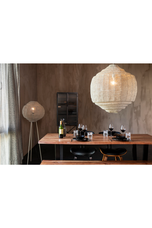 Round Gray Pendant Lamp | Dutchbone Meezan | OROA.com