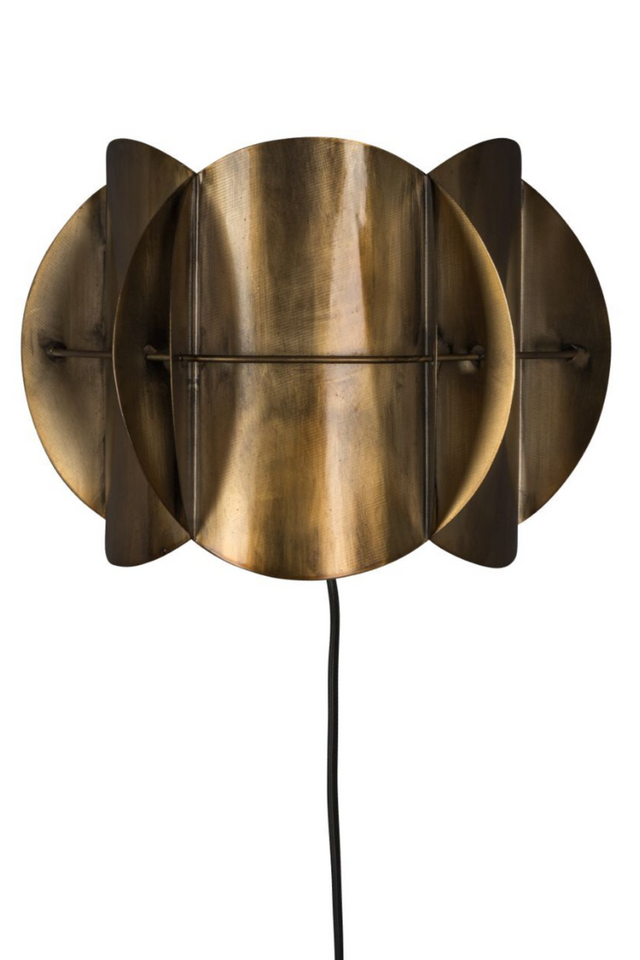 Modern European furniture - Antique Brass Metal Wall Lamp - www.oroa.com