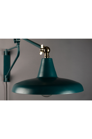 Teal Swing Arm Wall Lamp | Dutchbone Hector | Oroatrade.com