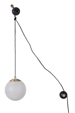 Frosted Glass Globe Wall Lamp | Dutchbone Bulan | DutchFurniture.com