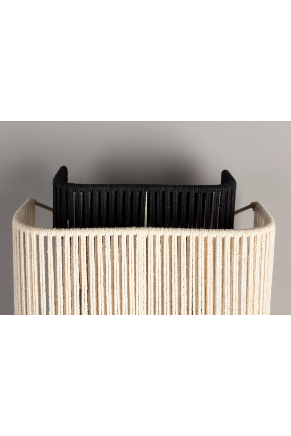 Beige Cotton Thread Wall Lamp | Dutchbone Elon | OROA.com