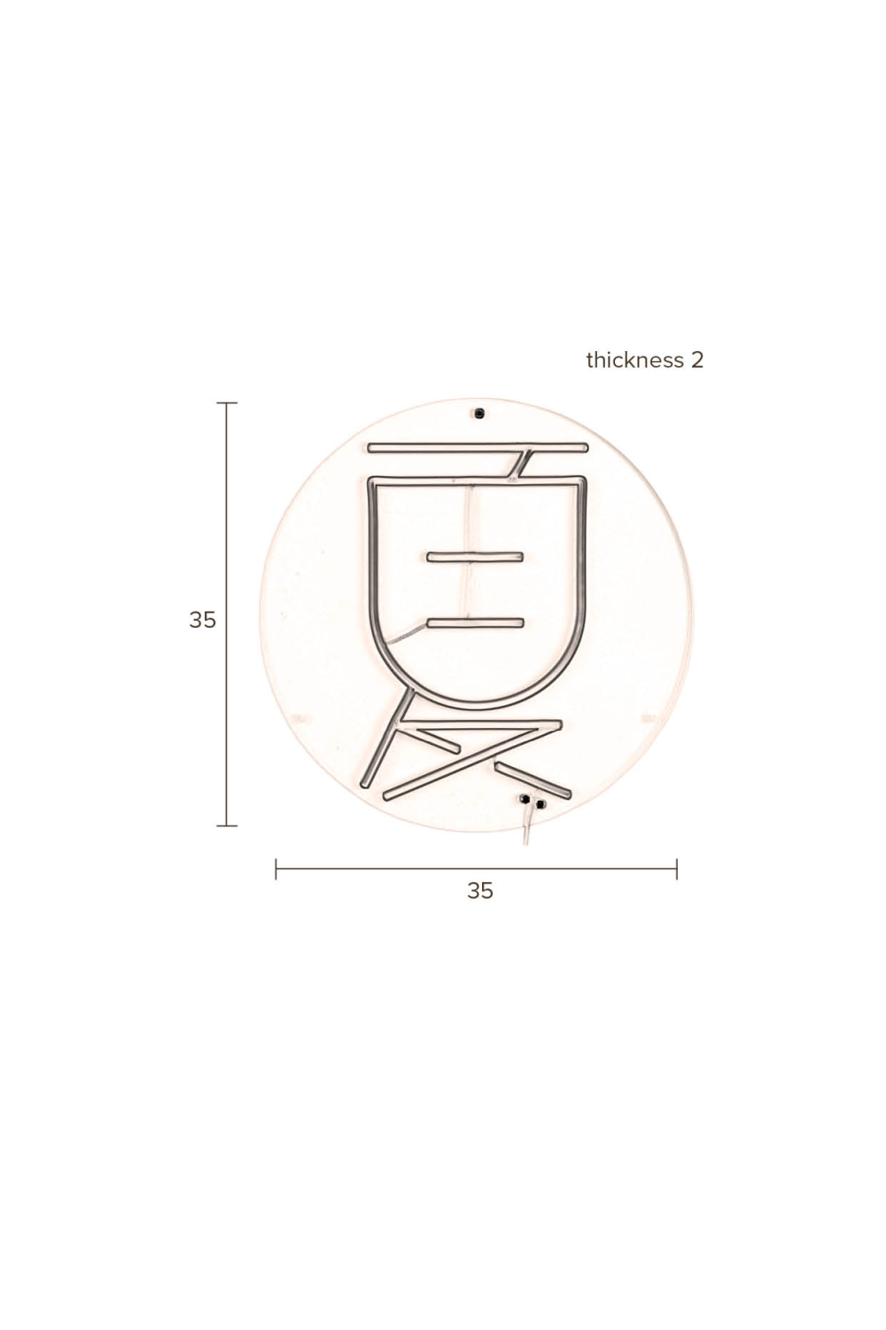Neon Wall Light | Dutchbone Sya | OROA.com