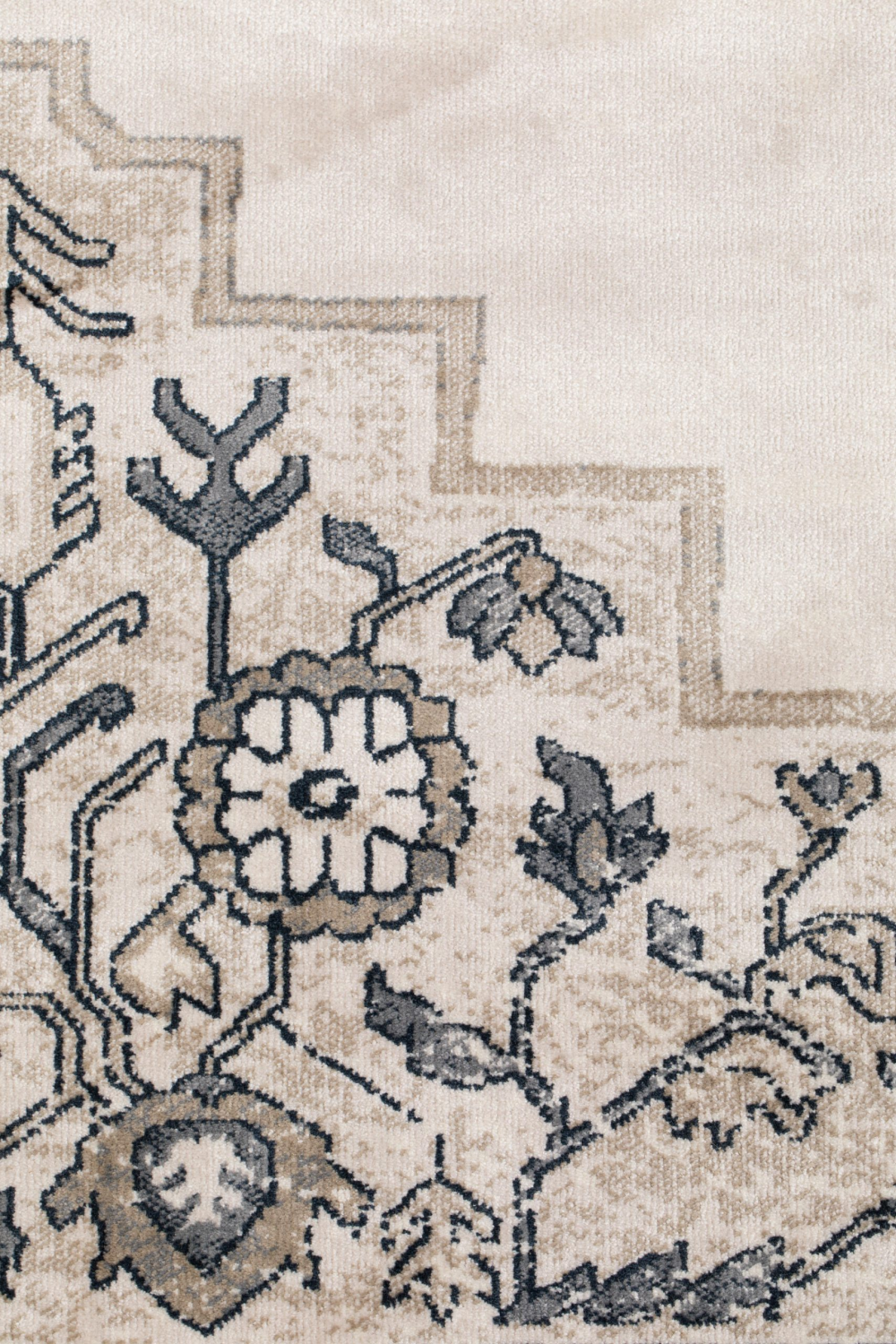 Gray Herati Carpet | Dutchbone Mahal | OROA.com