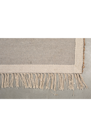 Woven Fiber Fringed Carpet | Dutchbone Ishank | OROA.com