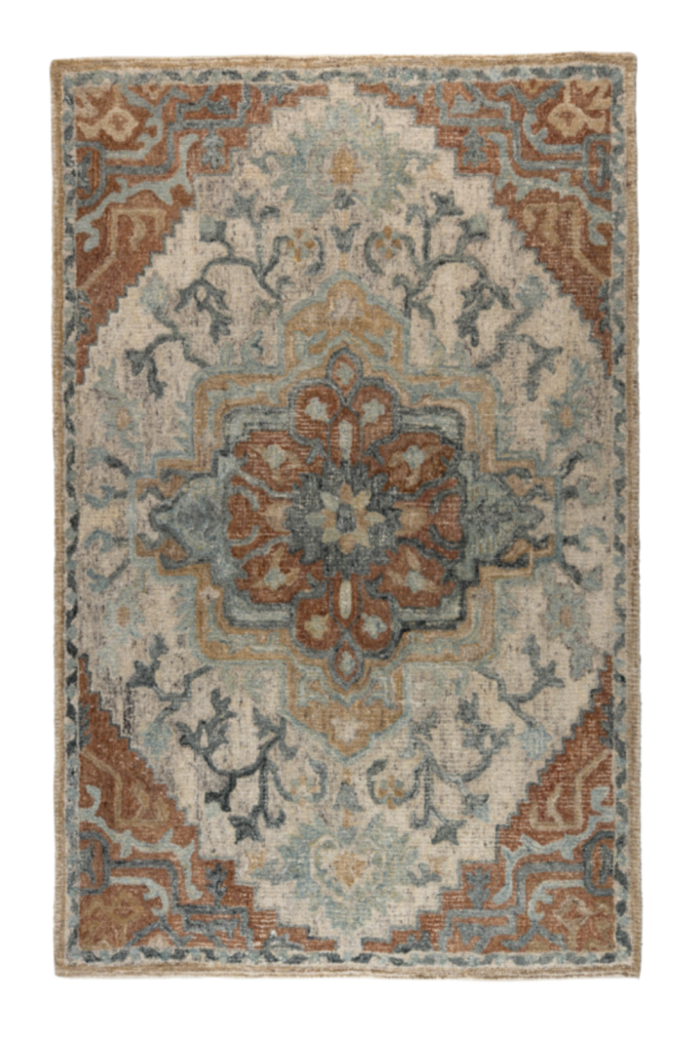 Blue Vintage Carpet | Dutchbone Amori | OROA.com