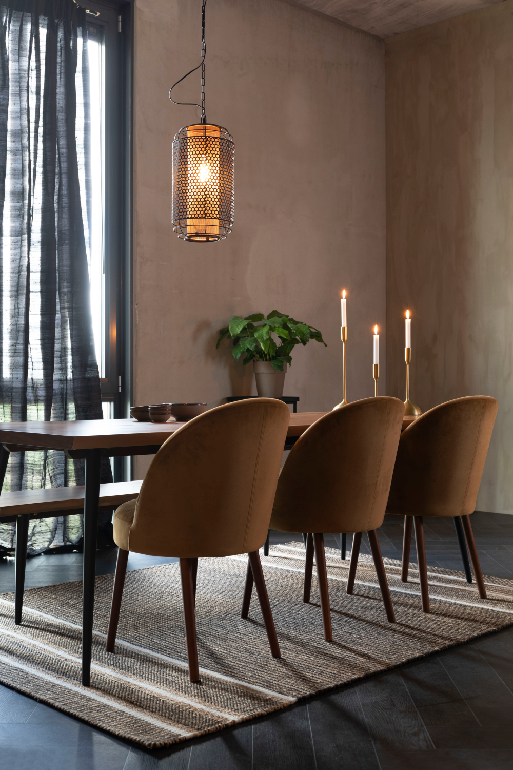 Handwoven Stripes Carpet 5' x 7'5" | Dutchbone Djahe | OROA.com