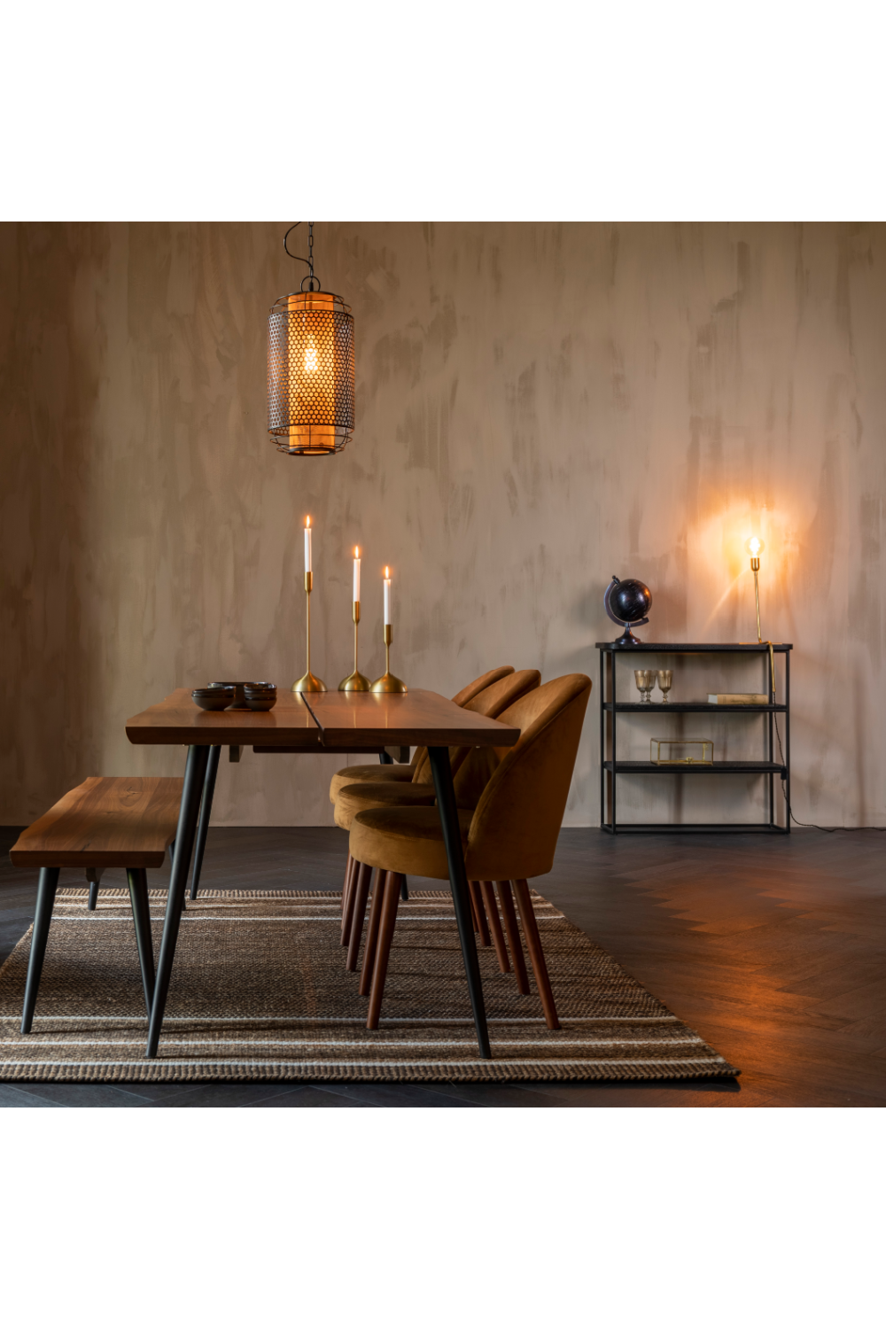 Handwoven Stripes Carpet 5' x 7'5" | Dutchbone Djahe | OROA.com