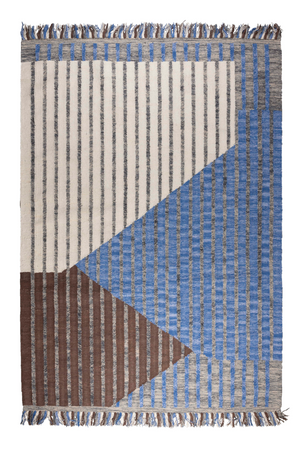 Cotton Fringed Area Rug | Dutchbone Hampton | OROA.com