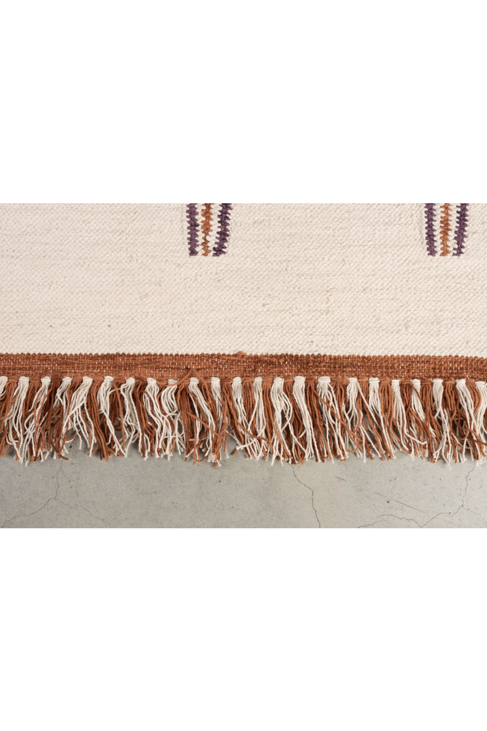 Geometric Fringed Carpet | Dutchbone Gambit | OROA.com