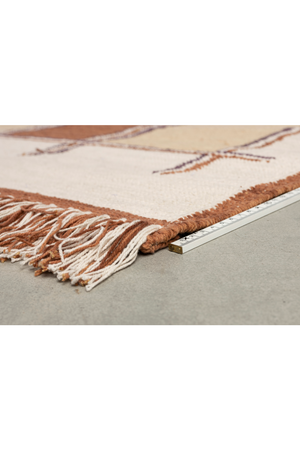 Geometric Fringed Carpet | Dutchbone Gambit | OROA.com