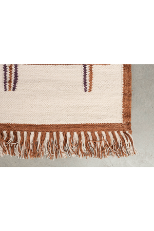 Geometric Fringed Carpet | Dutchbone Gambit | OROA.com