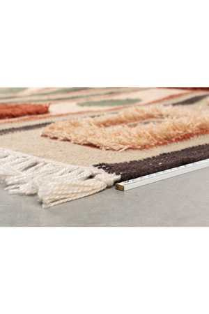 Multi-colored Geometric Rug | Dutchbone Haydon | OROA.com