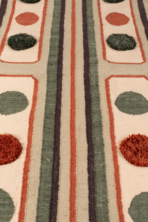 Multi-colored Geometric Rug | Dutchbone Haydon | OROA.com