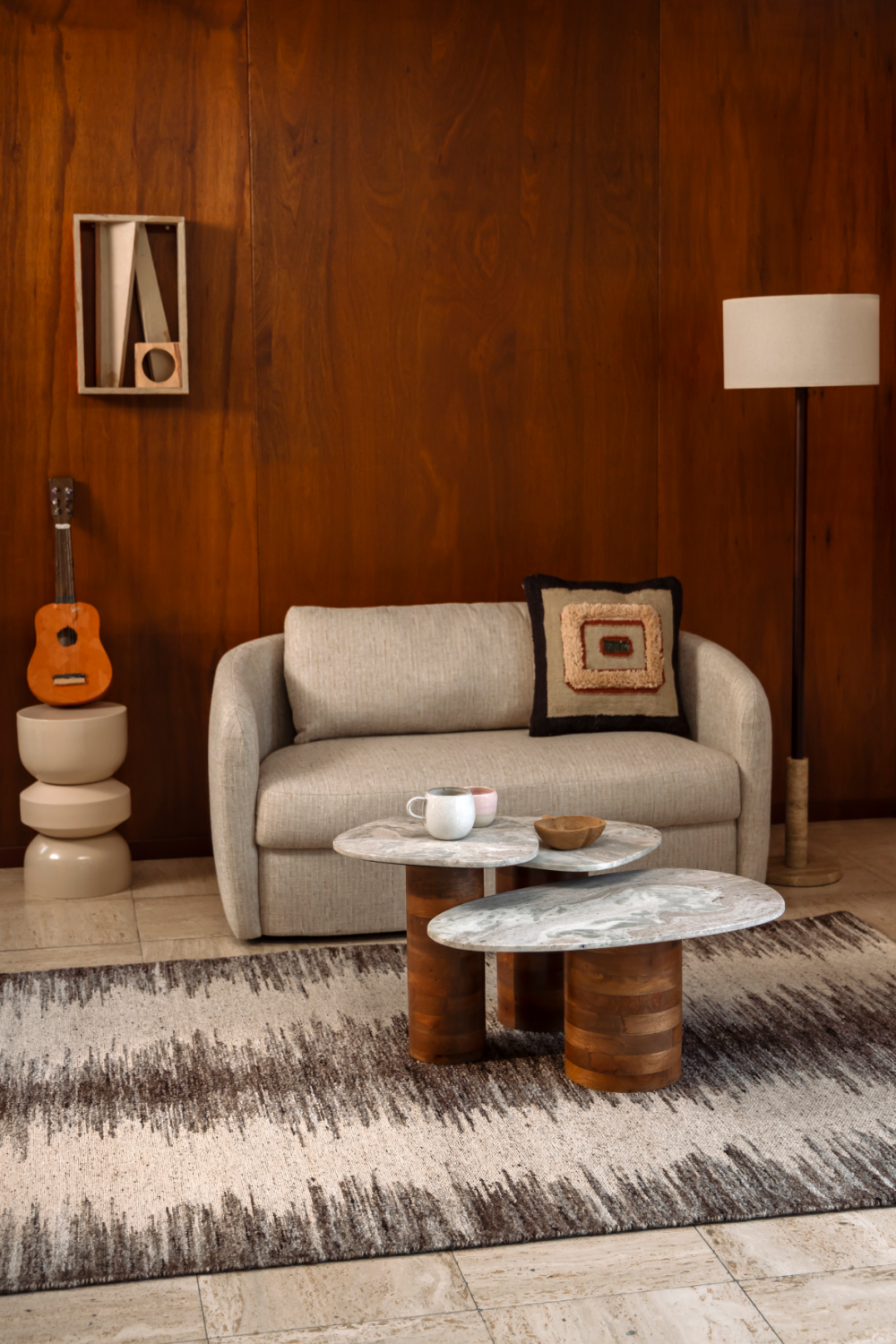 Gray Wool Rug | Dutchbone Rhea | OROA.com