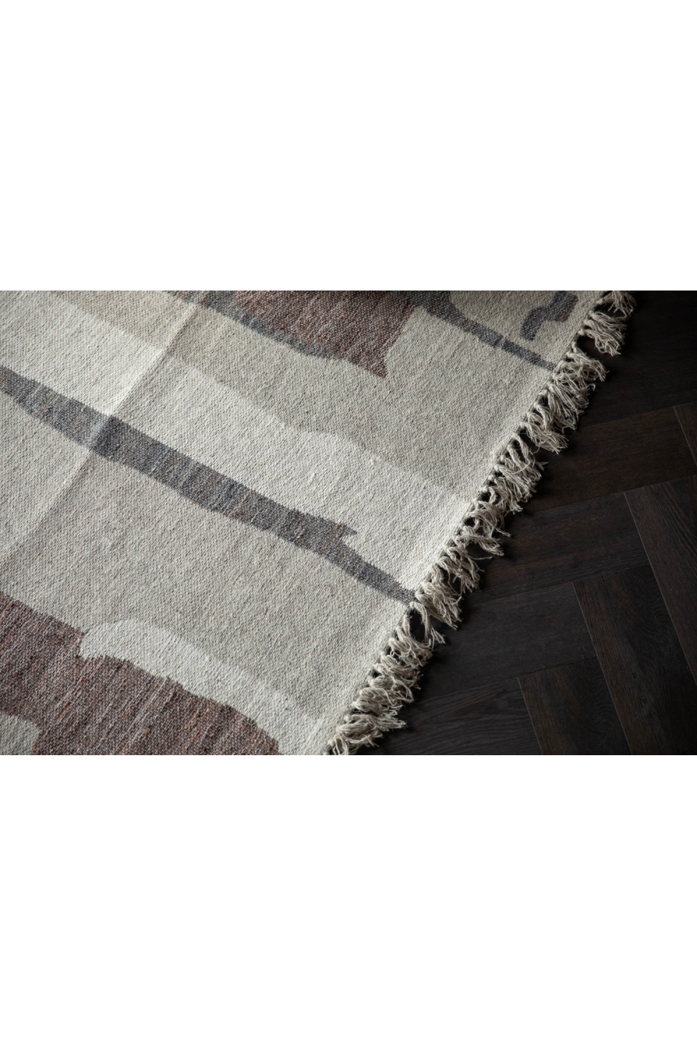Fringed Wool Carpet 5' x 8' | Dutchbone Caminito | OROA.com