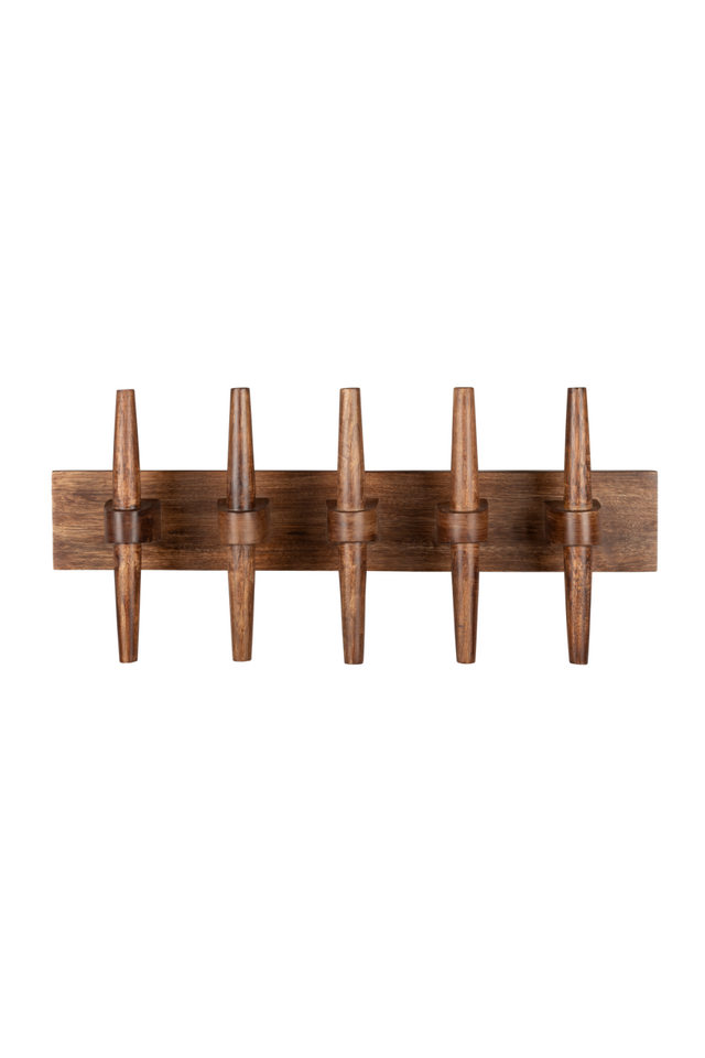 Lacquered Wood Wall Coat Rack | Dutchbone Jakub | OROA.com