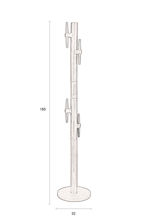 Lacquered Wood Coat Rack | Dutchbone Jakub | OROA.com