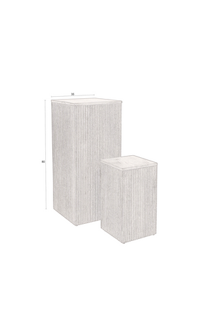 Mango Wood Plant Stand Set (2) | Dutchbone Ribble | OROA.com