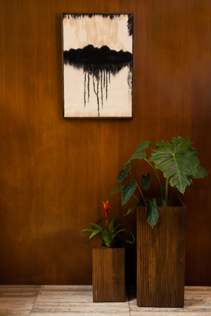 Mango Wood Plant Stand Set (2) | Dutchbone Ribble | OROA.com