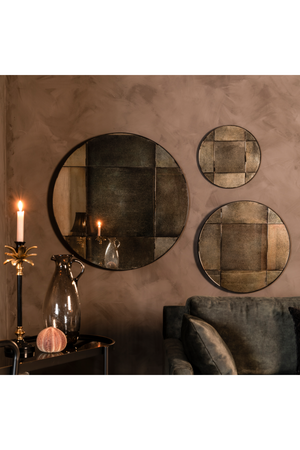 Round Vintage Mirror | Dutchbone Mado | OROA.com