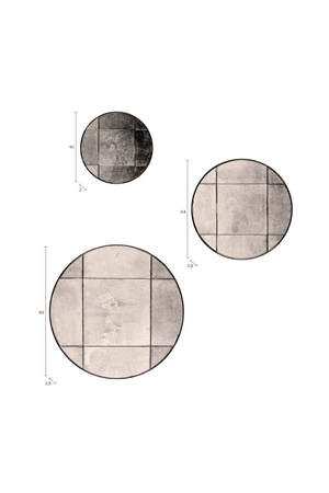 Round Vintage Mirror | Dutchbone Mado | OROA.com