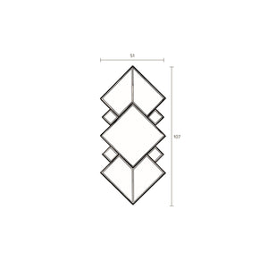   Modern European furniture - Connected Diamond-Shaped Mirror - www.oroa.com | Oroa.com