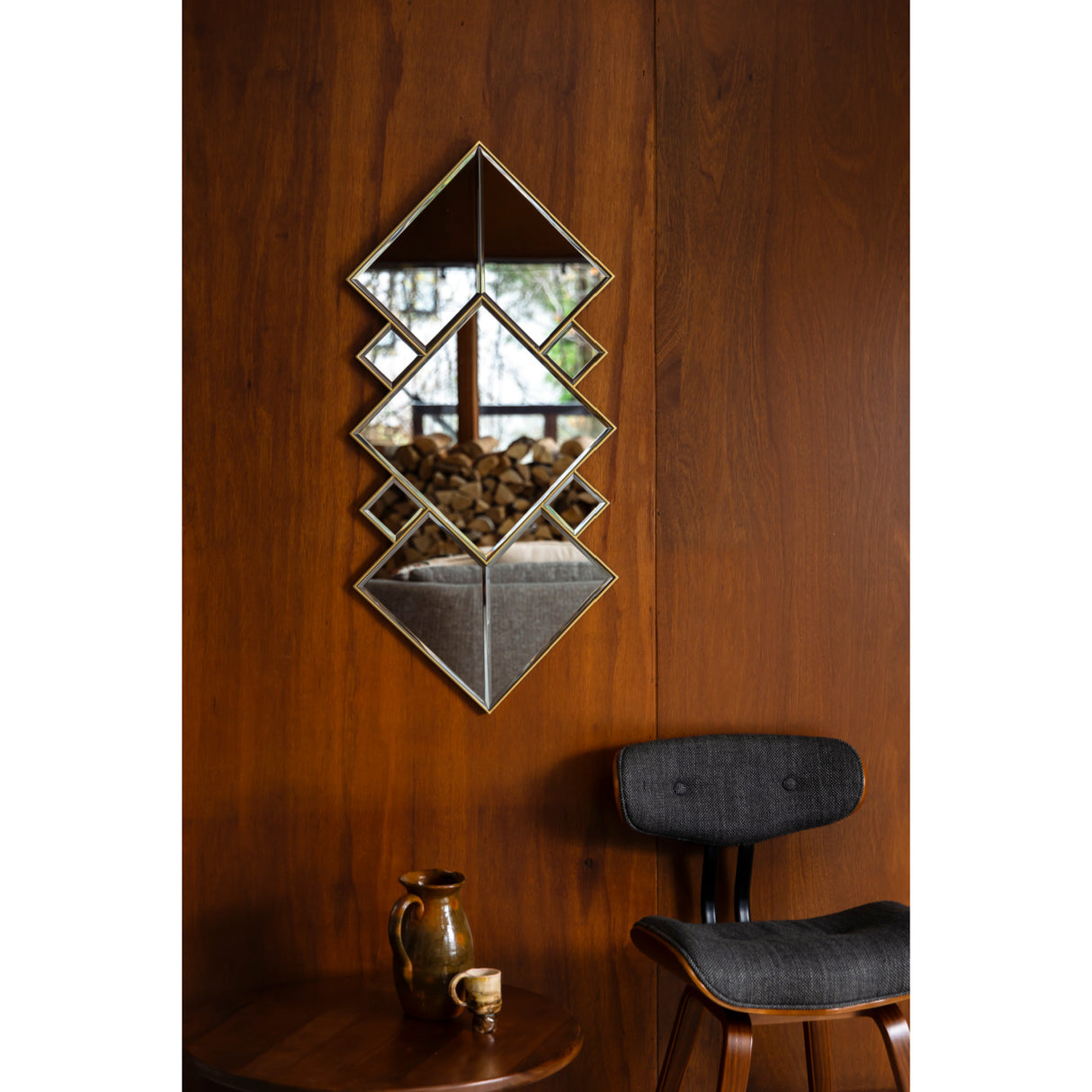   Modern European furniture - Connected Diamond-Shaped Mirror - www.oroa.com | Oroa.com